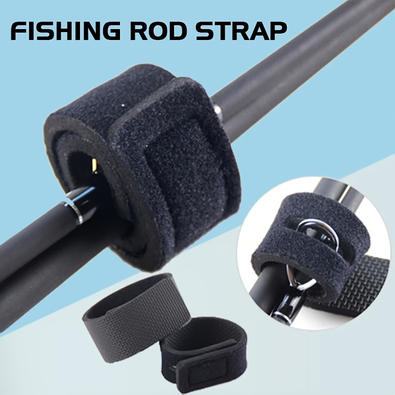 2pcs Fishing Rod Tie Holder Strap Fastener Ties Ties Belt Fishing Rod  Strapping Wrap Band Outdoor Fishing Tool - AliExpress
