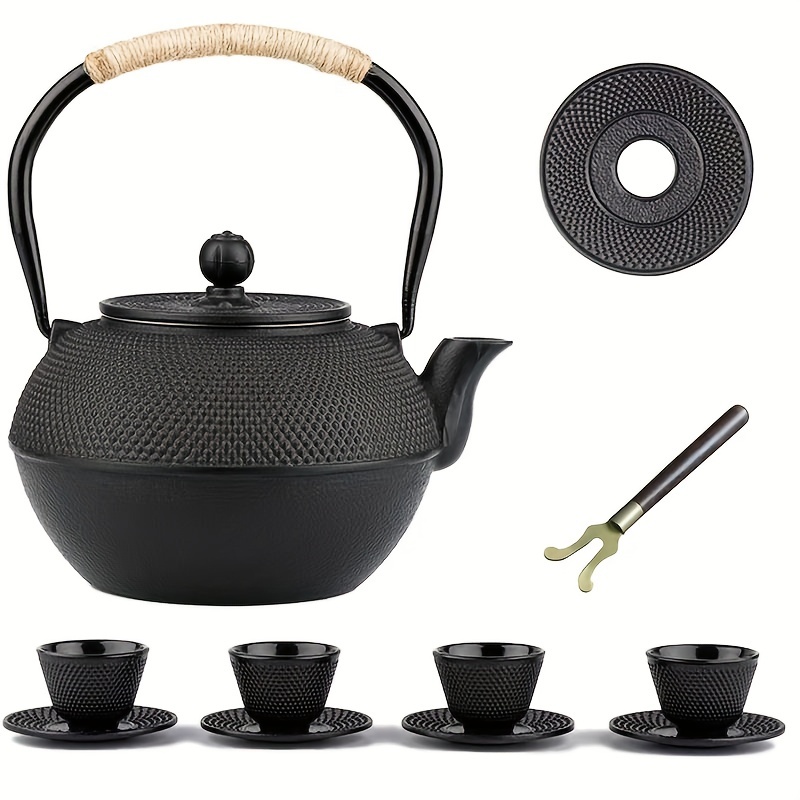 Enameled Cast Iron Teapot, Classic