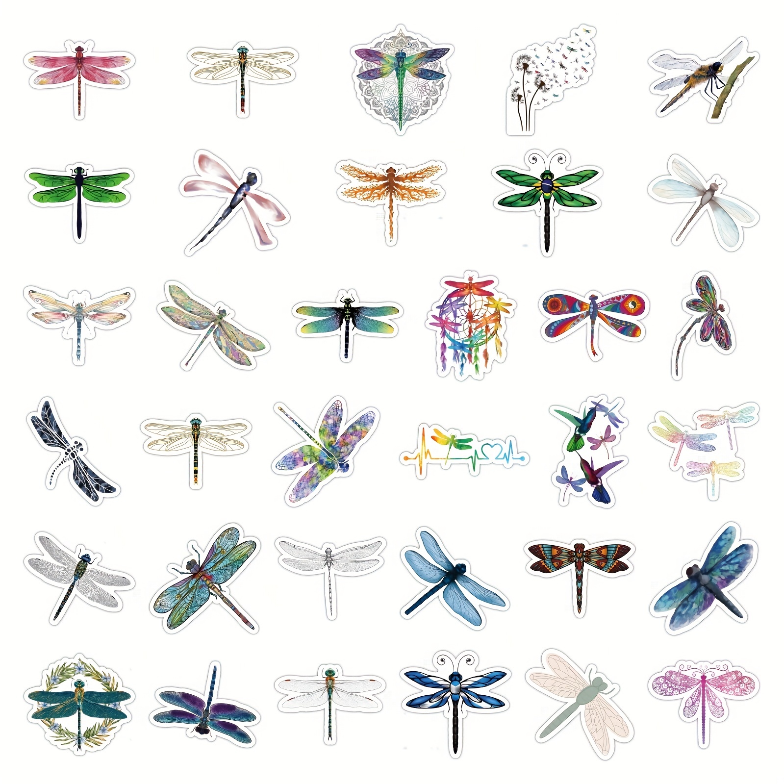 Dragonfly Stickers Beautiful Dragonfly Stickers For Water - Temu