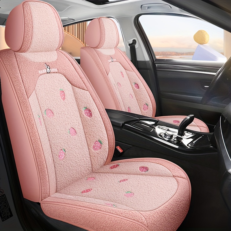 Car Back Seat Cover Plush Material Rear Back Row Protector - Temu