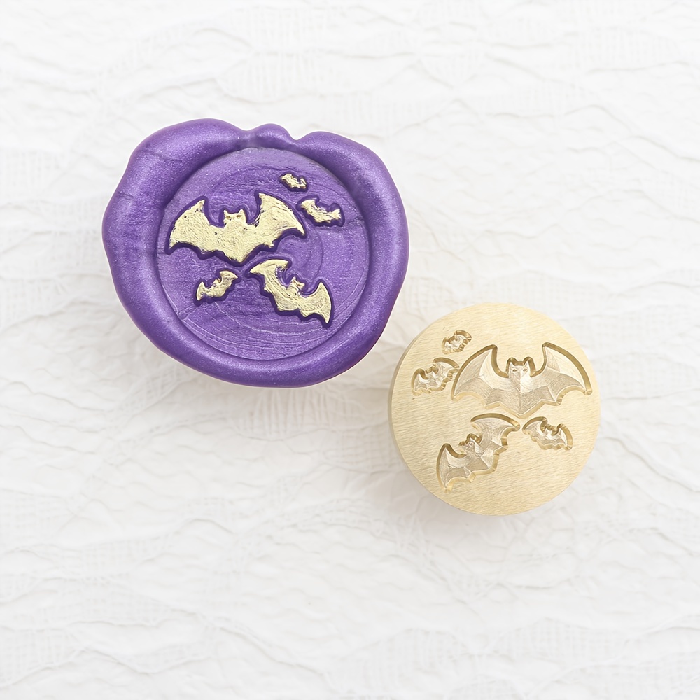 Halloween Wax Seal Stamp Witch Broom Skull Sealing Stamp Temu