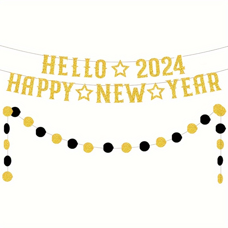 2024 Happy New Year Party Decorations Celebration Decor - Temu