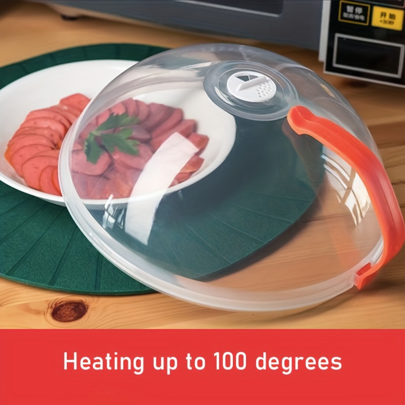 Microwave Food Cover Magnetic Plate Cover Lid Pot Pan Splatter Cover With  Steam Vents And Handle Cooking Tools Kitchen Gadgets - AliExpress