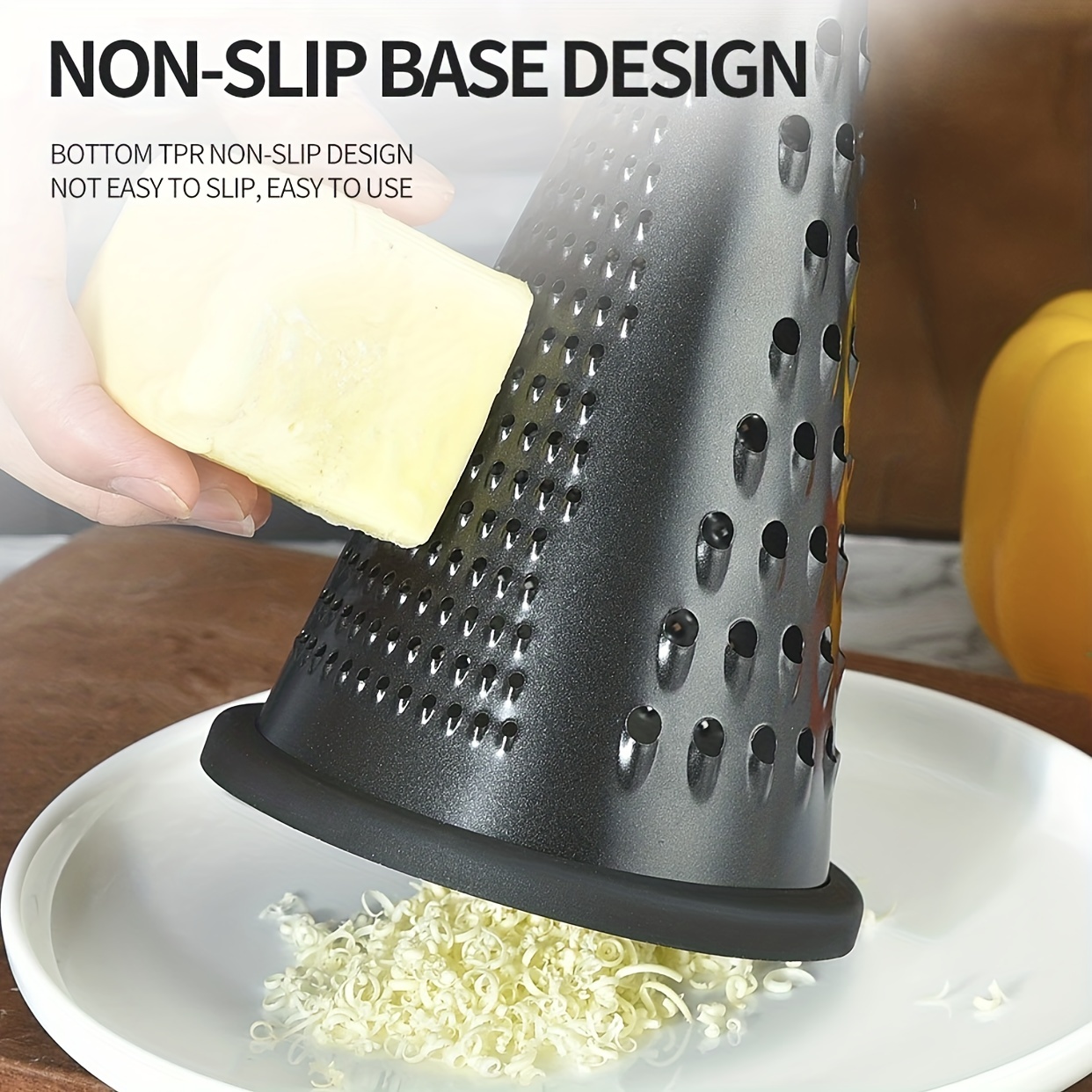  Cheese Grater, Stainless Steel Rotary Cheese Grater Hand Crank  Shredder Butter Cheese Grater Slice Shred Tool for Chocolate Vegetables  Fruits: Home & Kitchen