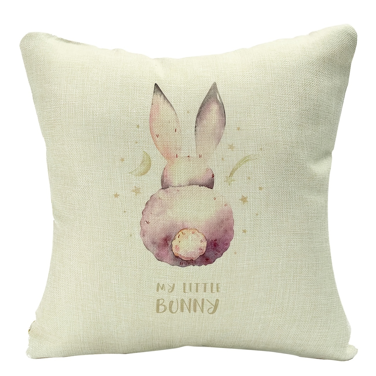 Cute Easter Bunny Linen Throw Pillow Cover - Perfect For Home Sofa Decor  And Easter Party - - Includes Pillow Insert - Temu