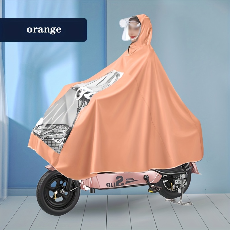 waterproof motorcycle bike raincoat rainwear poncho fashion portable electric vehicle rain coat details 4