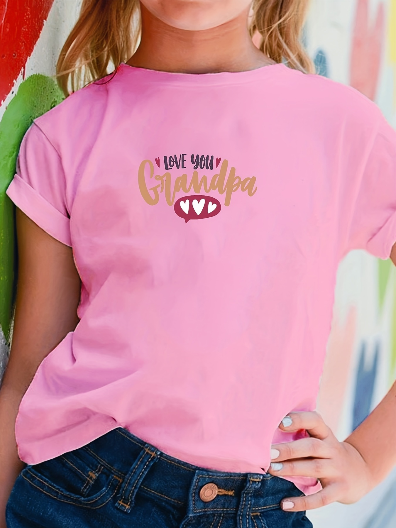 Kids Clothing - Brand Love Graphic Tee - Pink