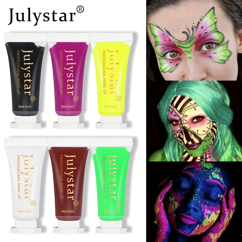 New Water-based Fluorescent Body Paint Pigment Glow in The Dark