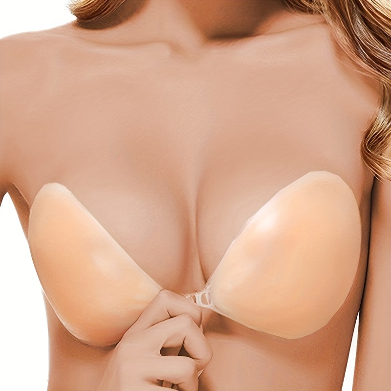 Women Silicone Self Adhesive Pasties Strapless Invisible Bra