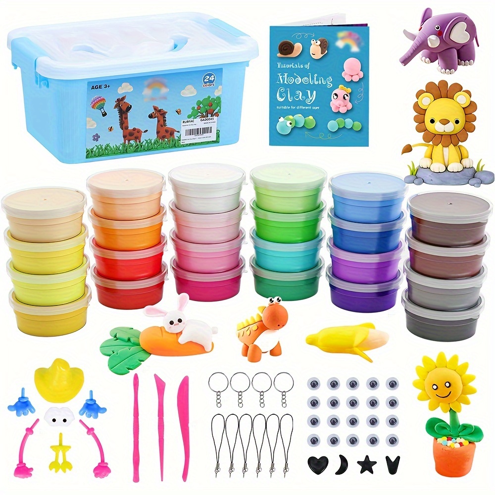 Modeling Clay Kit - 36 Colors Air Dry Magic Clay Soft & Ultra Light DIY  Molding Clay with Sculpting Tools Animal Decoration Accessories Kids Art  Crafts Best Gift for Boys & Girls
