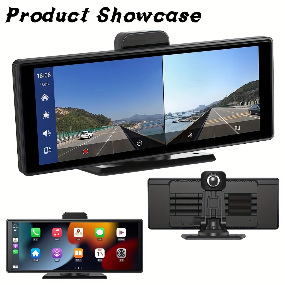 Carplay Dash Camera Dvr Android Auto Support 4K H.265 1080P