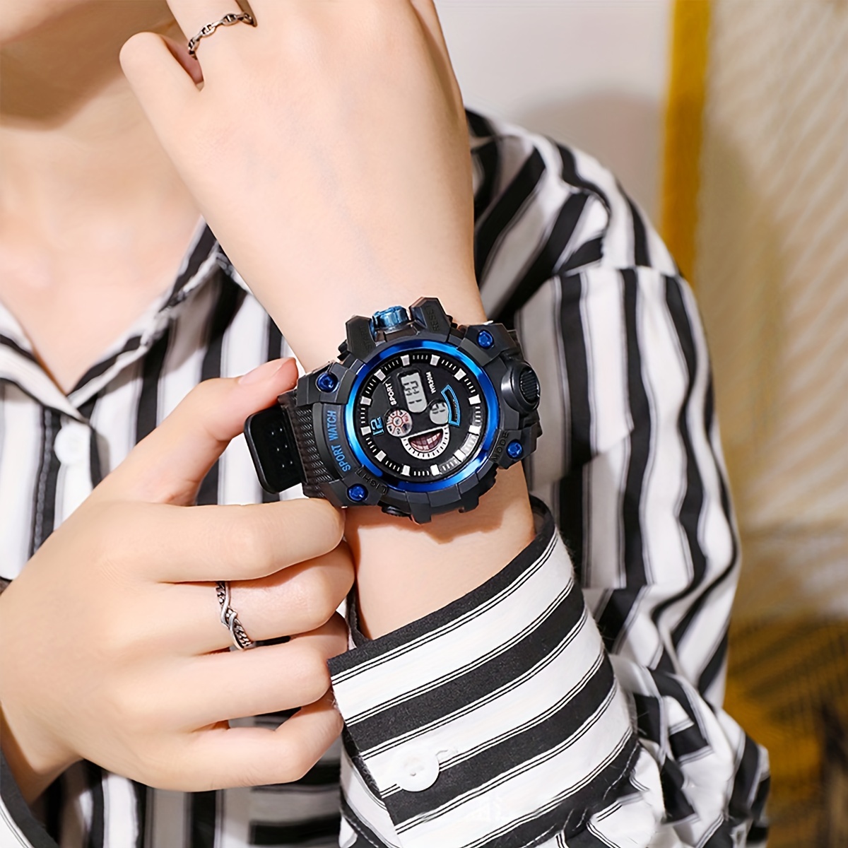 Montre pour enfants lumineuse étanche sport fille garçon étudiant montre  électronique 