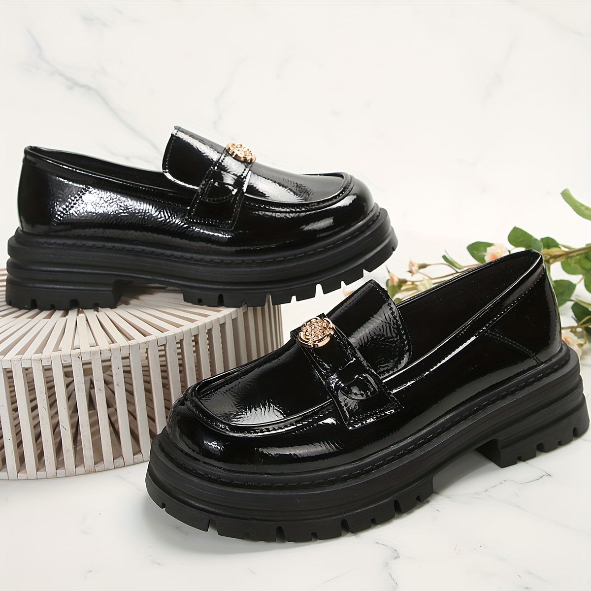 Designer platform hot sale loafers