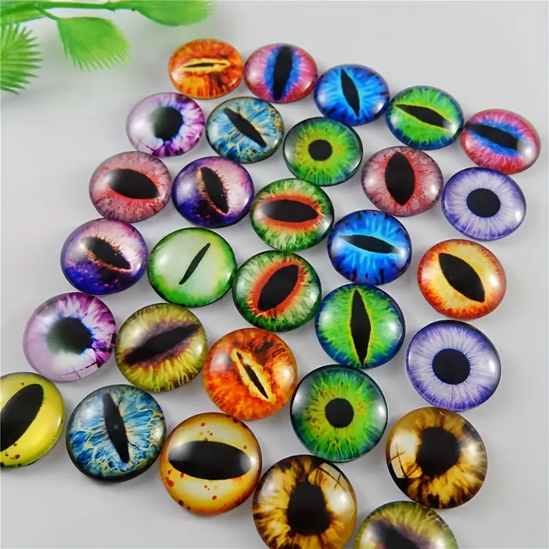 Glass Eyes, Dragon Eyes, Eyes for Jewelry, Crafts and Sculpture 