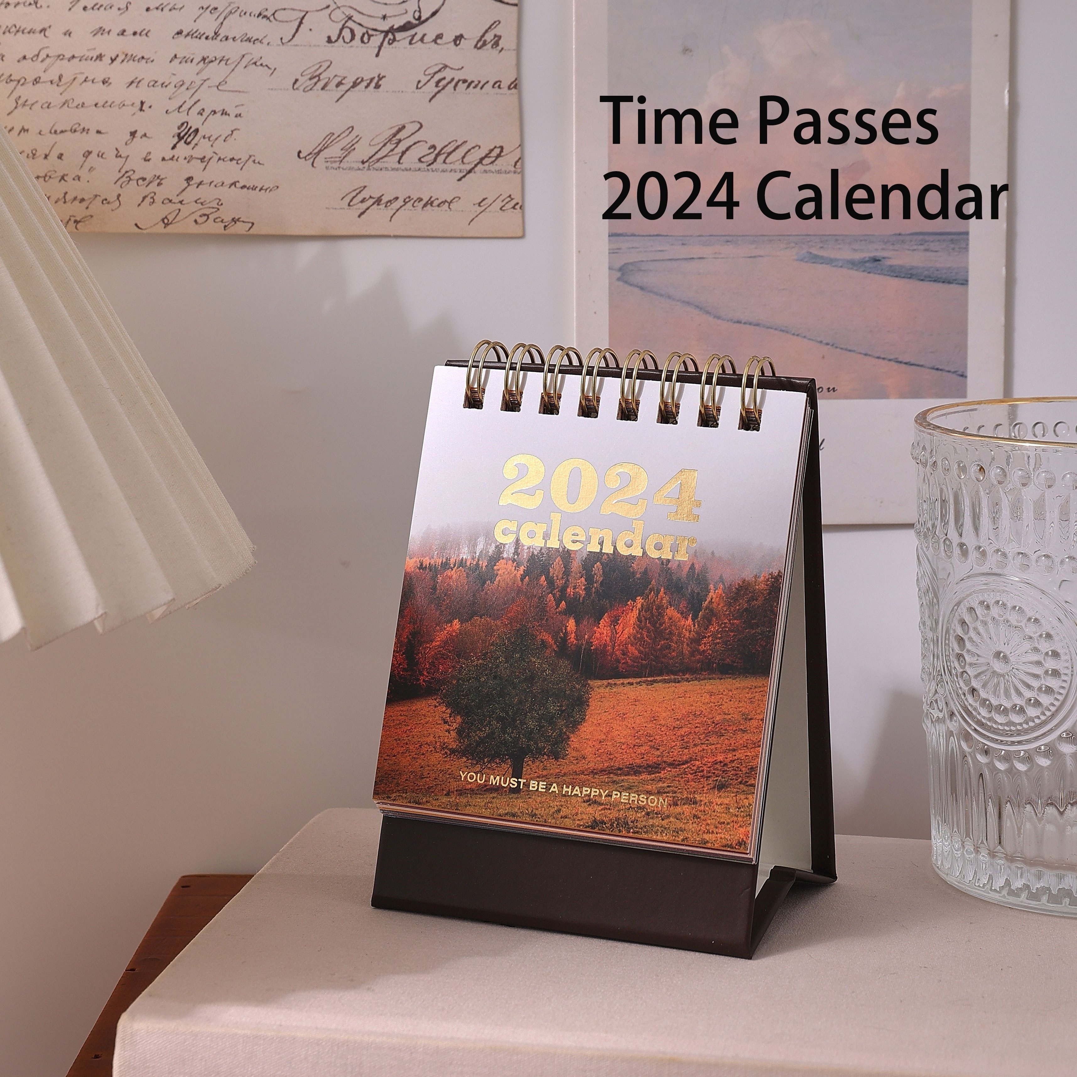 Desk Calendar, Mini 2024 Cartoon Standing Flip Desktop Calendar, Small  Daily Planning Monthly Calendar for Home - AliExpress