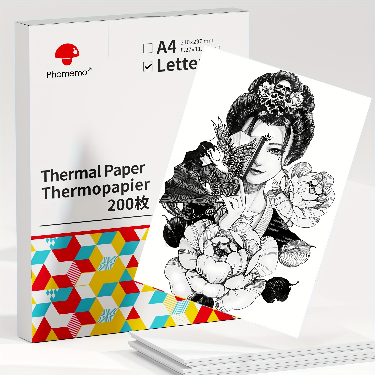 Papel térmico A4, papel de impresora térmica iDPRT de 8.5 x 11