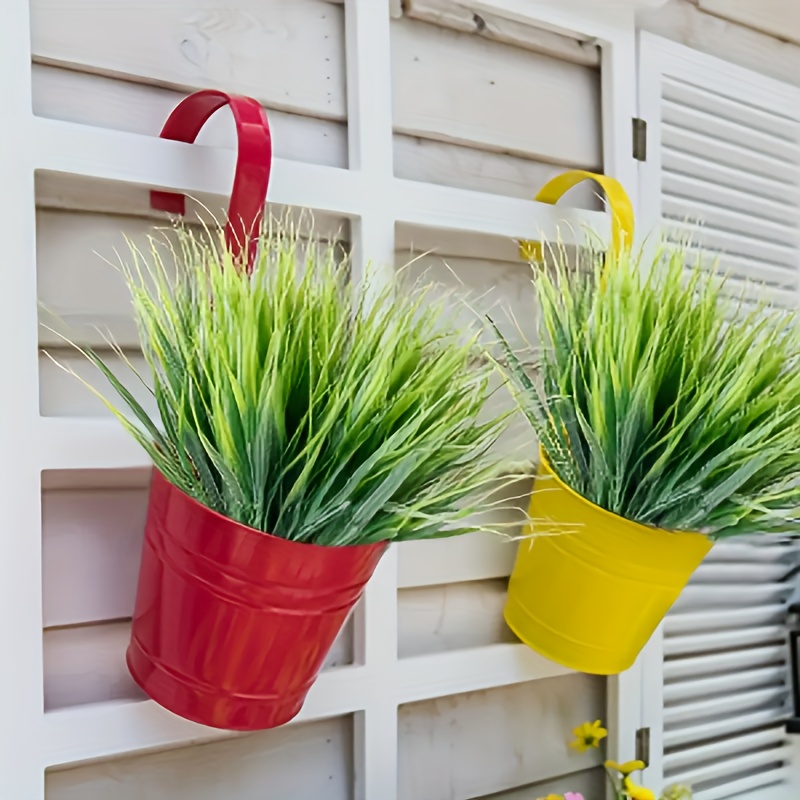 4 Pezzi Di Verde Artificiale In Plastica, Erba Di Grano, Foglie Finte,  Arbusti, Cespugli Verdi, Interni Esterni, Casa, Giardino, Ufficio, Veranda