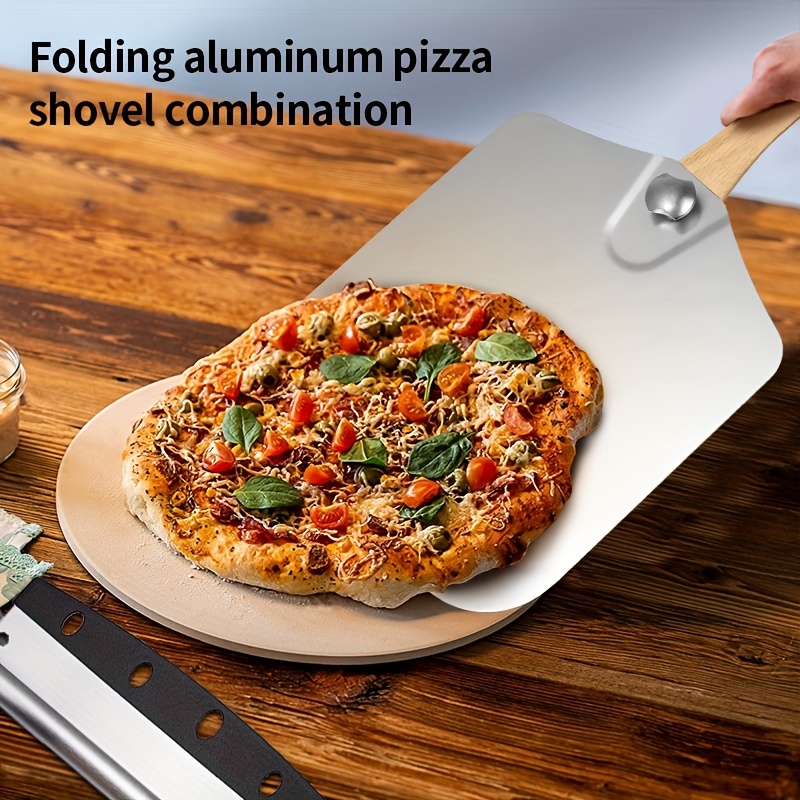 1pc pelle à Pizza en aluminium avec manche en bois pelle à - Temu