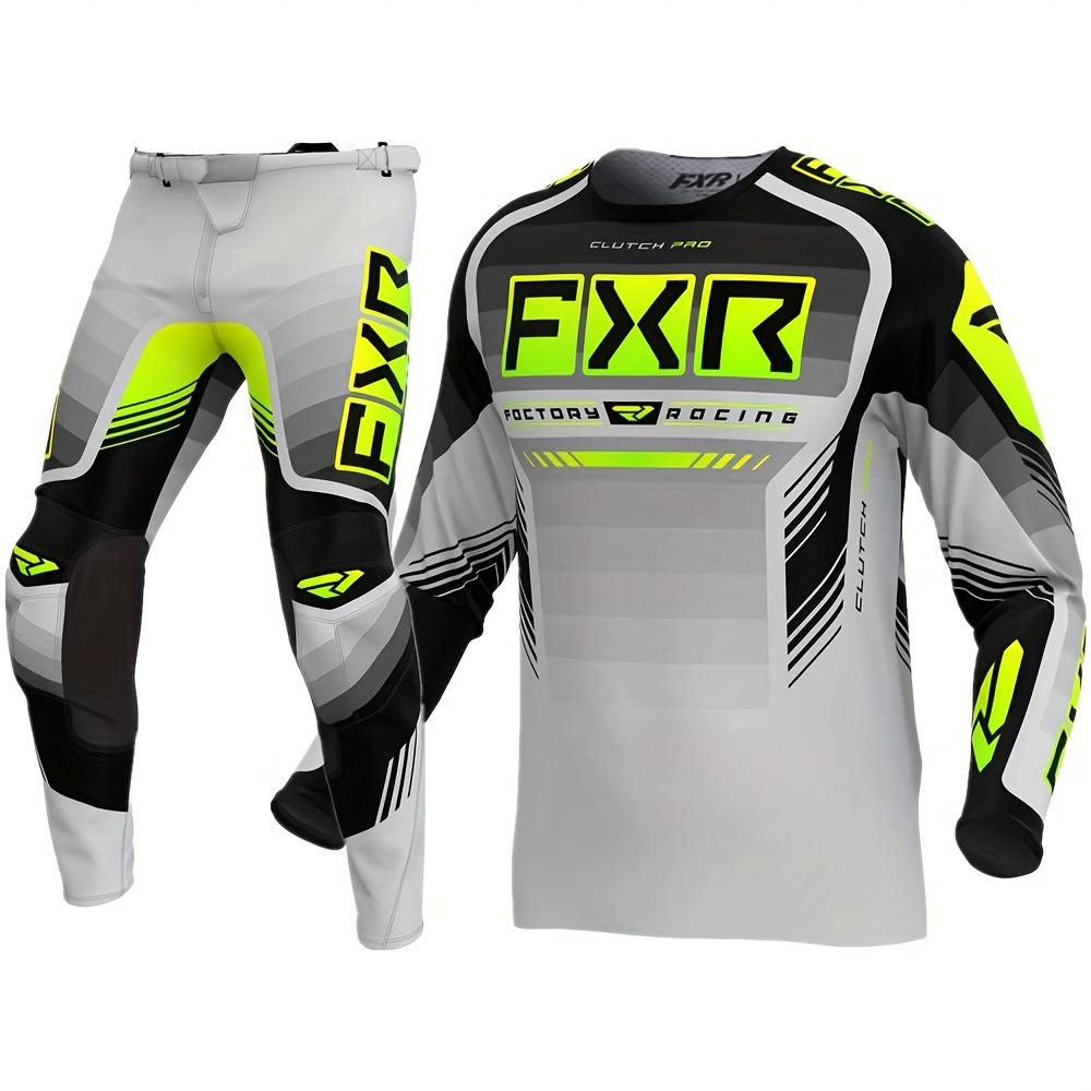 FXR 2023 REVO COMP TEQUILA SUNRISE Moto Gear Set Dirt Bike Ropa Off Road  Para Motocross Jersey Set Ropa De Motocicleta Transpirable MX Combo