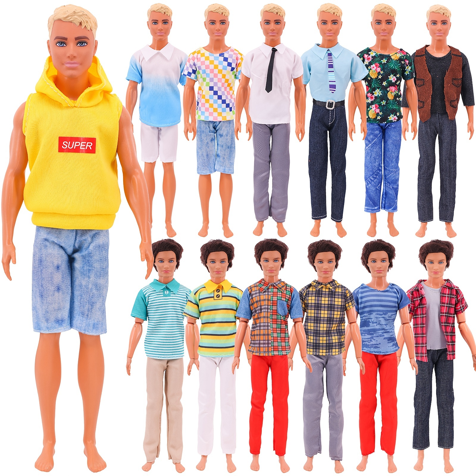 New American Male Doll Accessories Casual Cool Doll Clothes - Temu