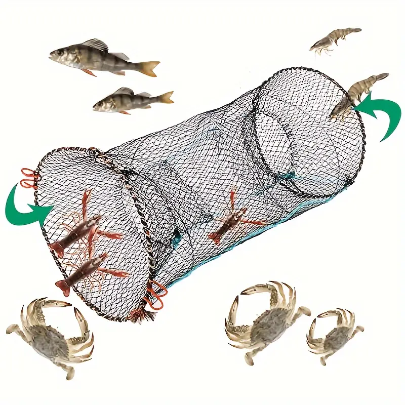 1pc Durable Foldable Fishing Net for Shrimp and Crab - Portable Outdoor  Fishing Trap Cage