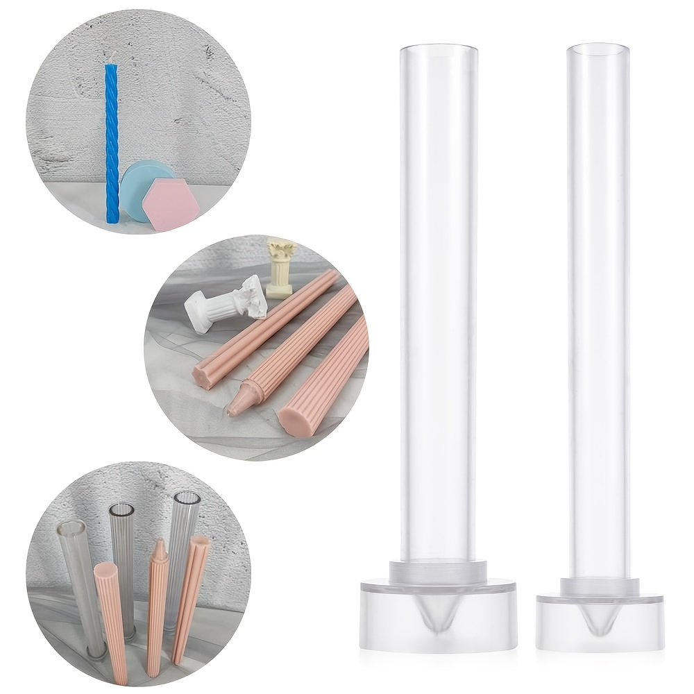 Stripe Long Rod Acrylic Candle Mold Diy Plastic Molds for