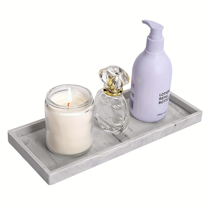 Silicone Bathroom Vanity Tray With Soap Dispenser - Organize Your Bathroom  Sundries And Hands Soap, Shampoo, And Perfume - Temu