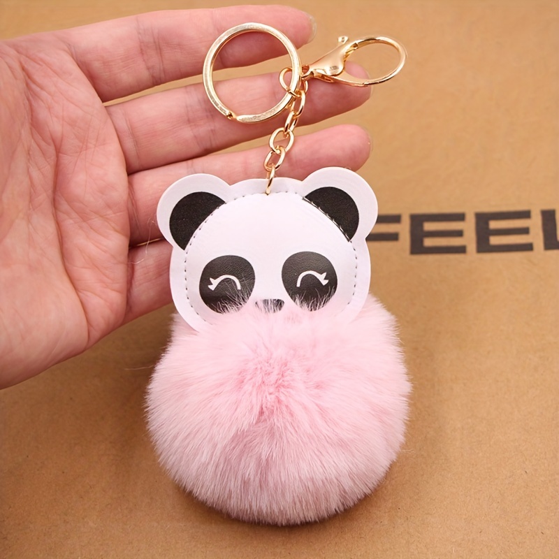 Unicorn & Pom Pom Keychain Keychain Cute Animal Key Ring Plush Purse  Handbag Car Charm Phone Pendant, Gift For Mother's Day - Temu Israel