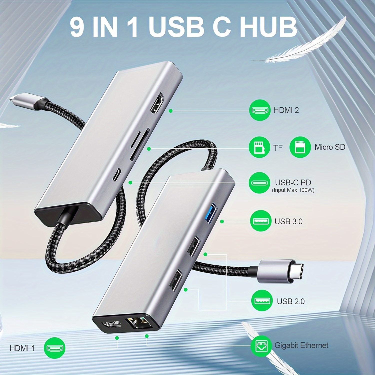Adaptador USB-C a HDMI Doble - 4K a 60Hz - Adaptadores de vídeo USB-C