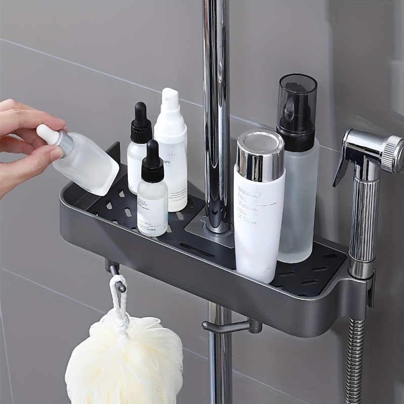 Supporto per doccia senza foratura supporto per parete mensola angolare  Shampoo vassoio per appendere supporto asta di sollevamento portaoggetti  per bagno Rack - AliExpress