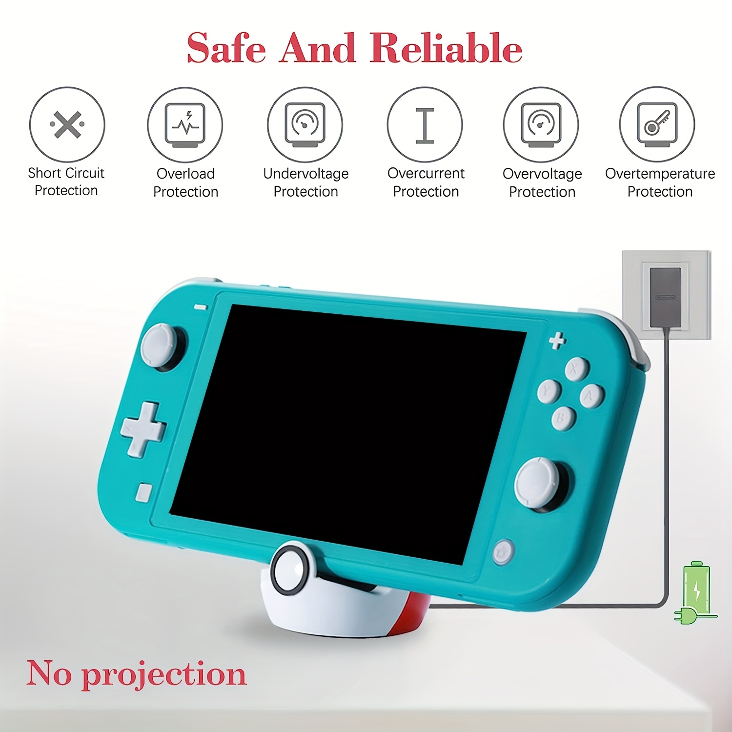 Switch Dock pour Nintendo Switch et Switch Lite Switch Oled , Type-c Port  Charge Dock No Projection Nintendo Switch Accessoires