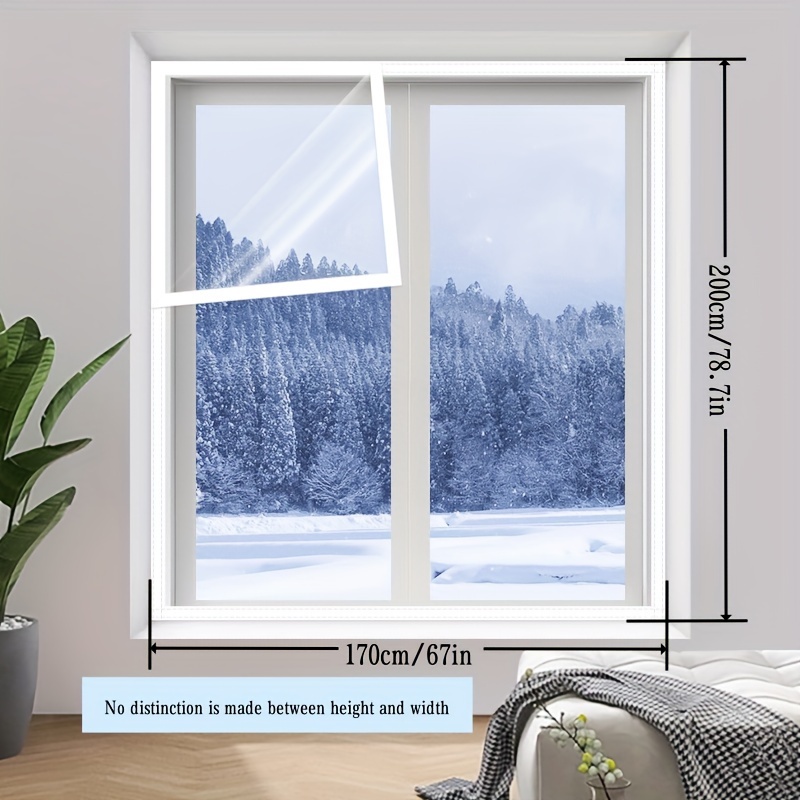 Winter Window Warm Transparent Film Prevent Air Leakage Wind - Temu