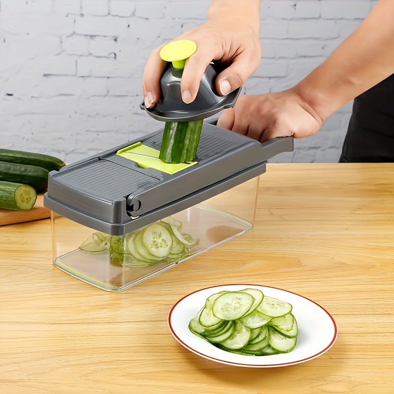 Multifunctional Vegetable Chopper Cutter Fruit Slicer Grater Shredders  Drain Basket Slicers,15 In 1 Gadgets Kitchen Accessories