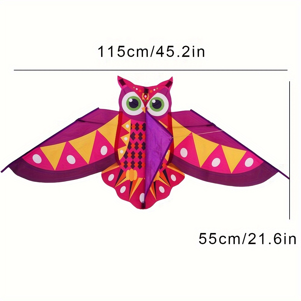 1pc 1 15m owl kite with 50m line for outdoor flying entertainment 4
