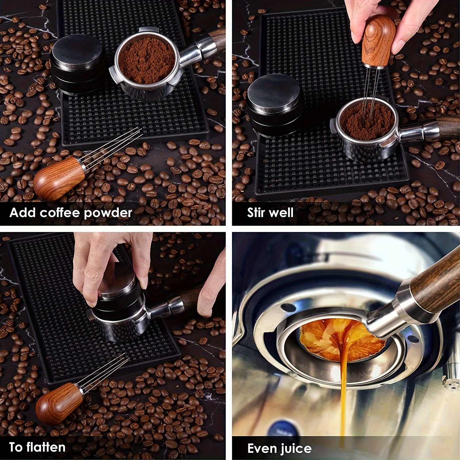 Coffee Stirring Tool Stirring Barista Distribution Hand Tampers Tool for DIY Coffee Lover