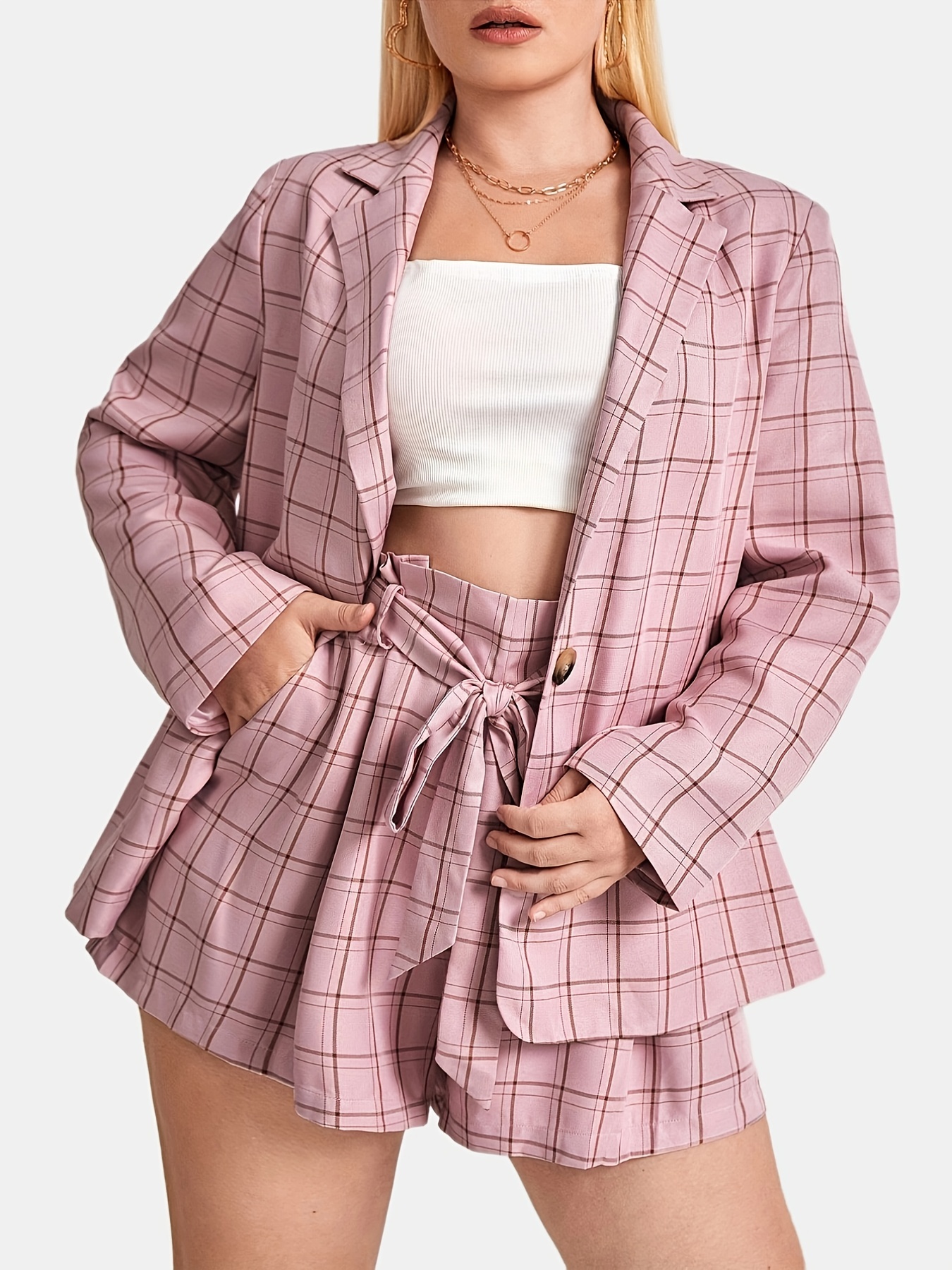 Pink Suit for Women/two Piece Suit/top/womens Suit/womens Suit Set