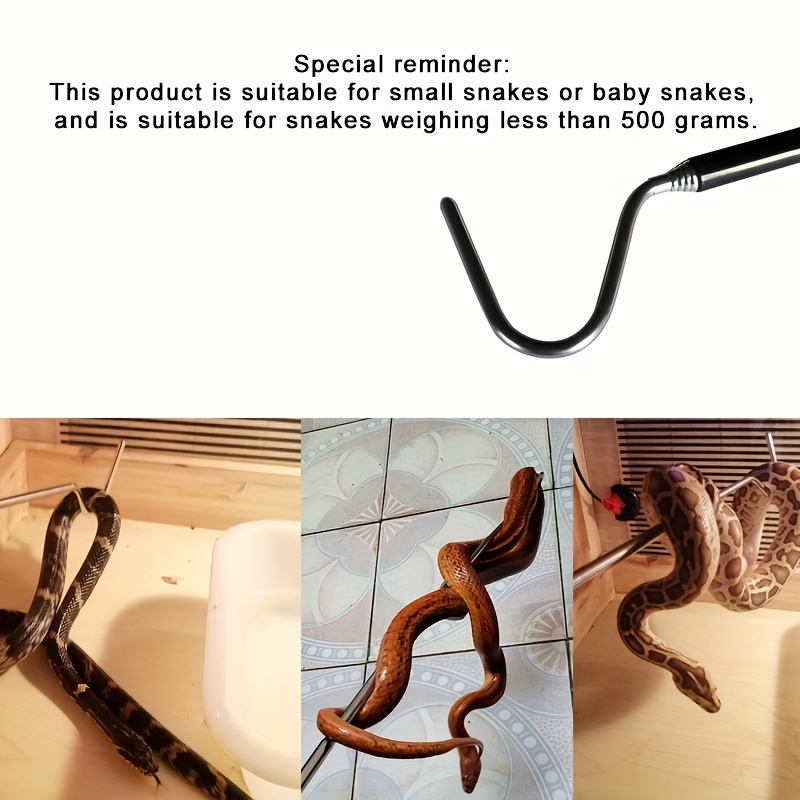 Snake Hook Stainless Steel Black Adjustable Long Handle - Temu