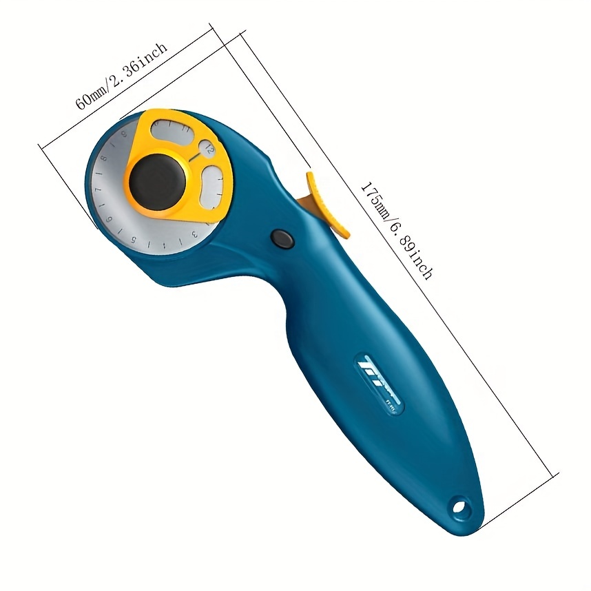 Rotary Cutter With 1 Skip Pinking Crochet Edge Blades For - Temu