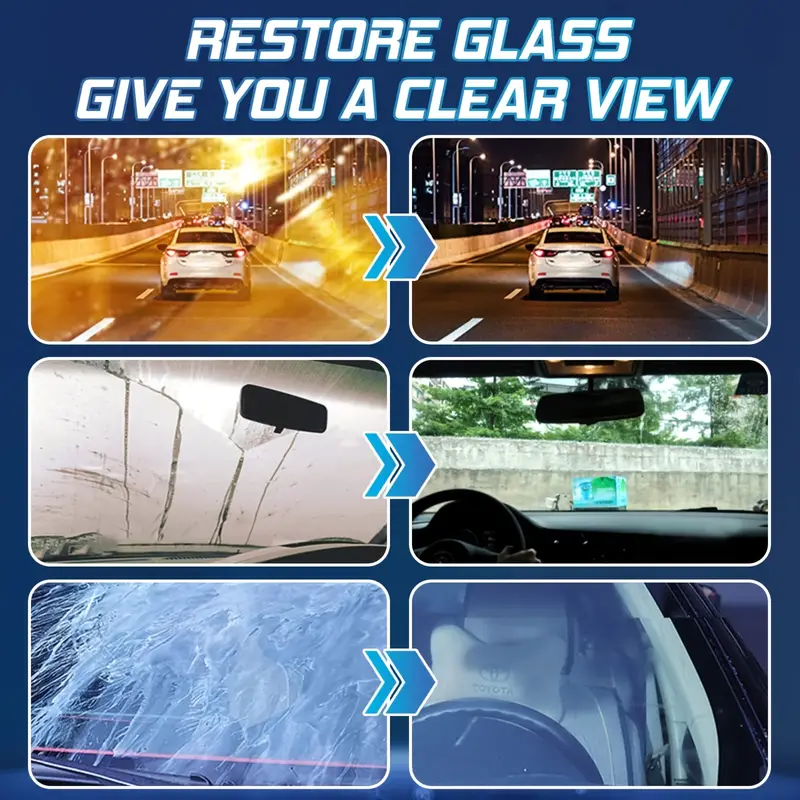 Car Glass Oil Film Remover Windshield Cleaner Waterproof - Temu