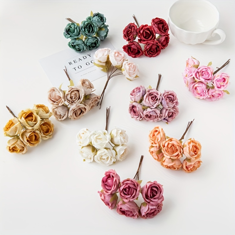 Vintage Style Artificial Rose Flower - Perfect For Diy Handmade