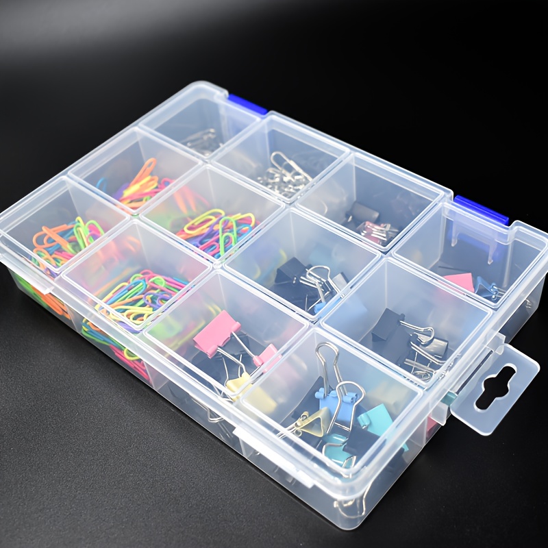 

1pc 12 Rectangle Plastic Jewelry Box Compartment Storage Box Jewelry Earring Display Organizer, 8.86 X 5.71