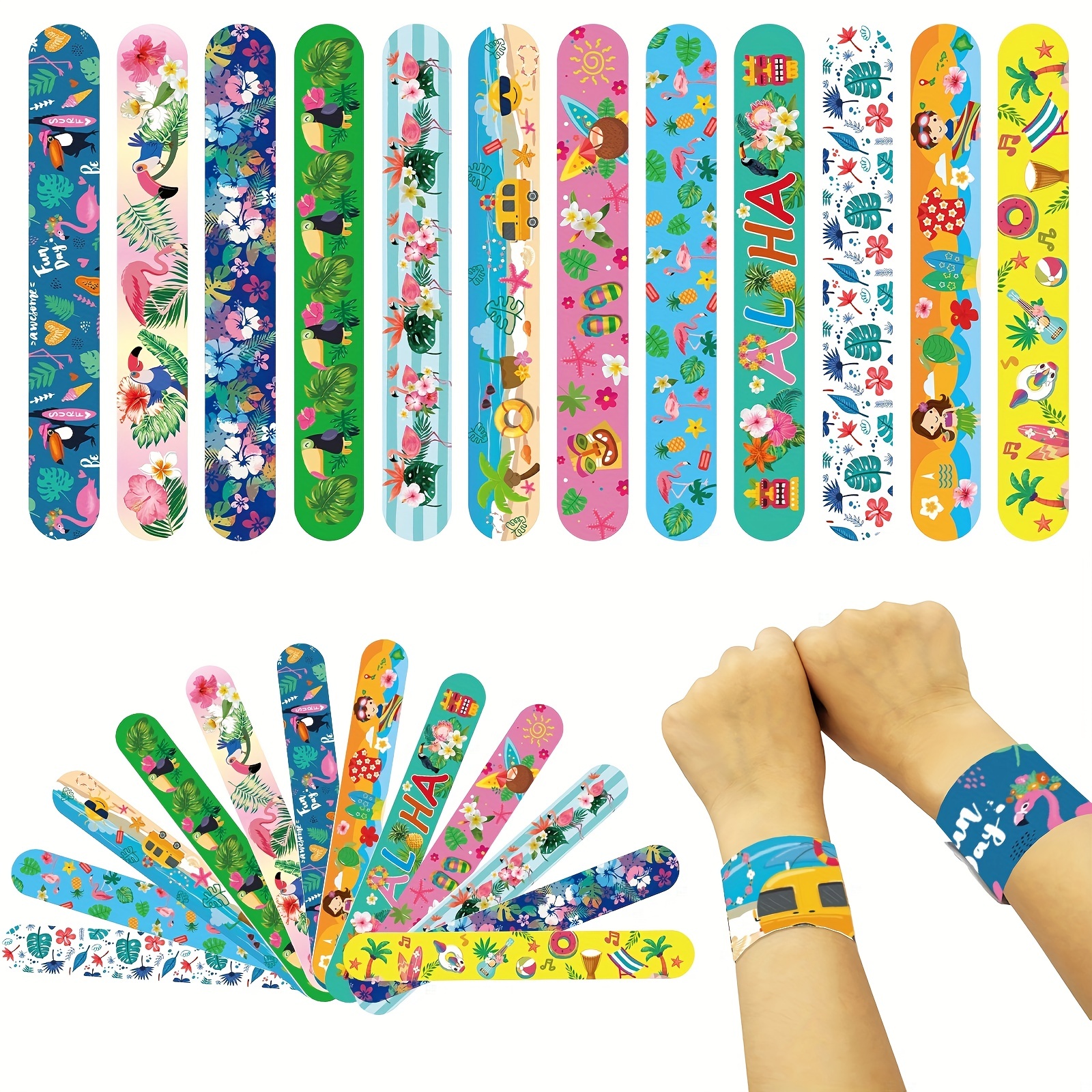 Ruler Slap Bracelets Bands Colorful Ruler Snap Bands - Temu