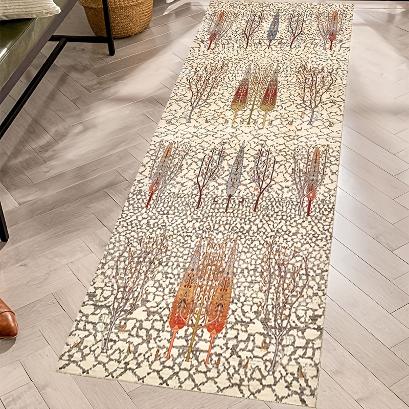 Abstract Runner Rug Non-slip Washable Soft Carpet for Kitchen Bathroom Hallway
