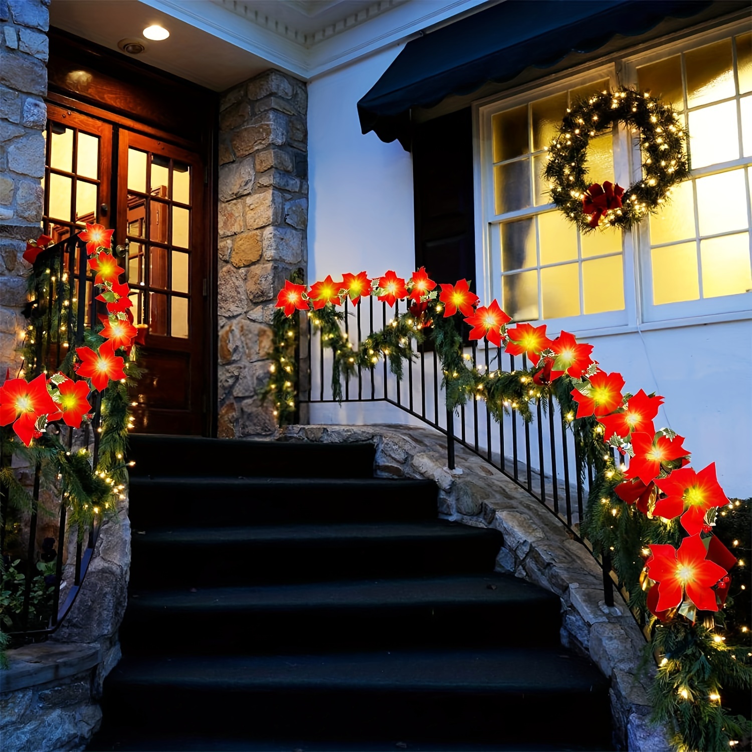 Cordless outdoor deals garland