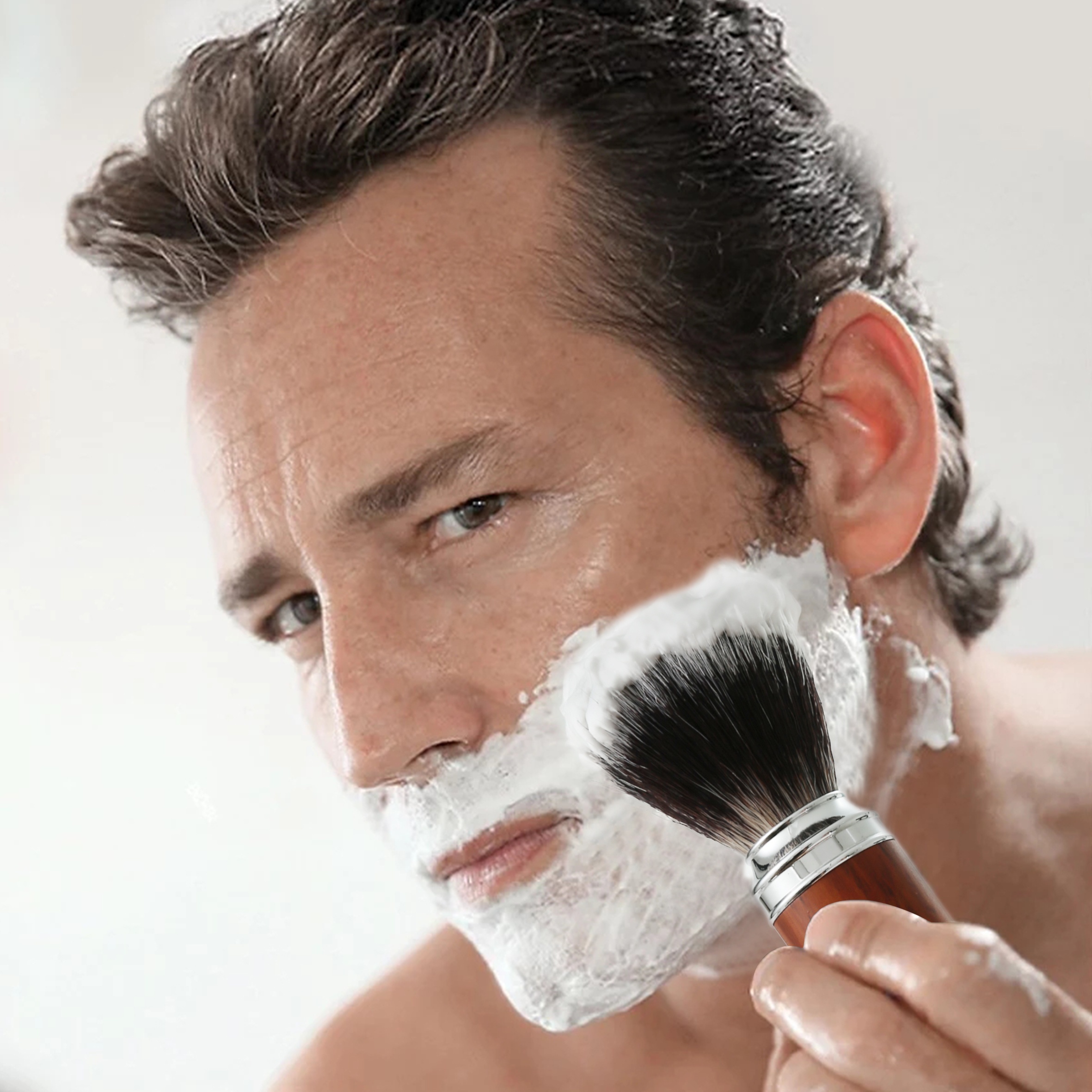 Brocha Afeitar Hombres Brochas Espuma Facial Brochas Afeitar - Temu Chile