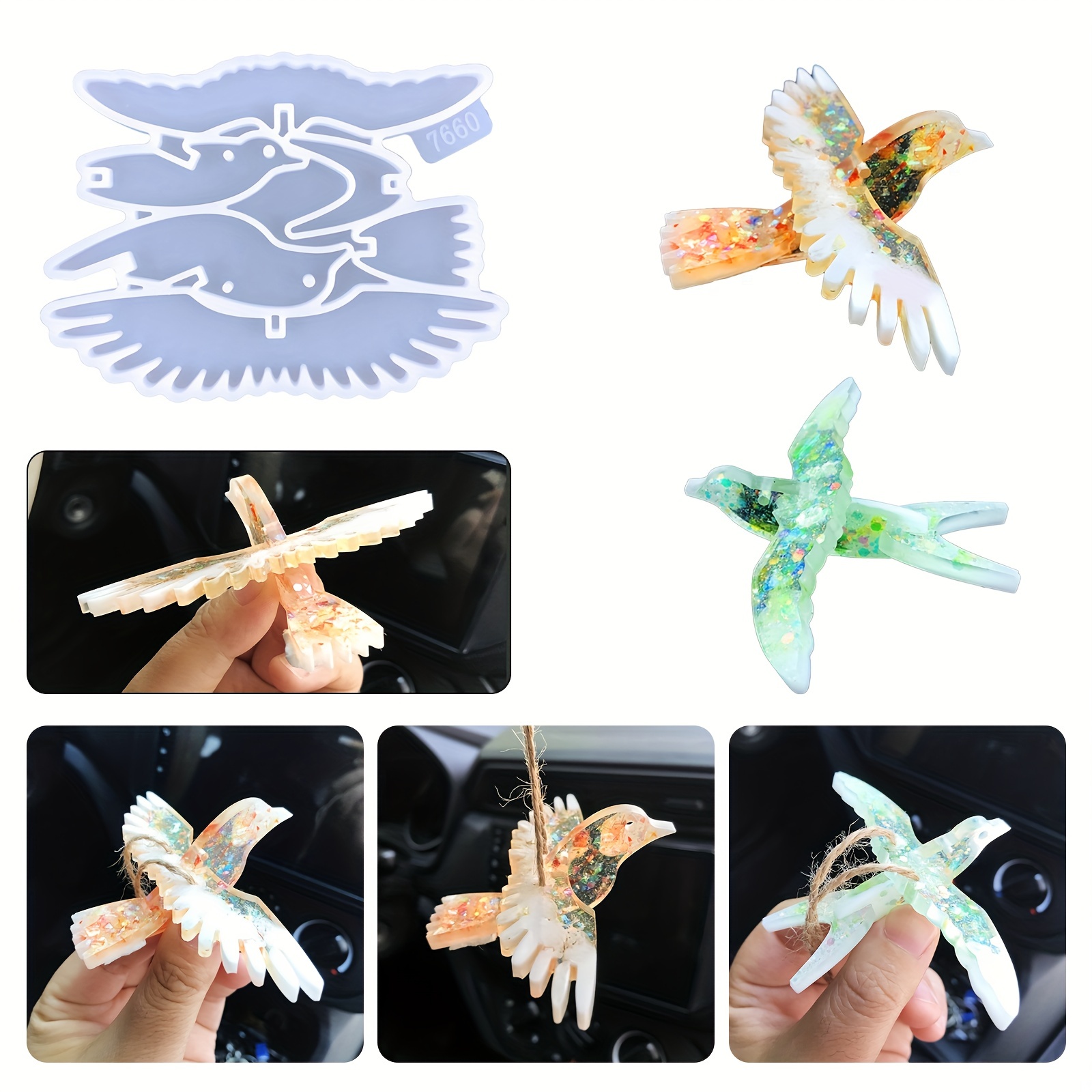 3d Bird Resin Silicone Mold Epoxy Casting Mold For Diy - Temu