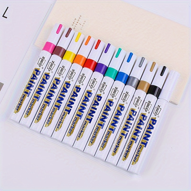 Metal Paint Repair Pens Colorless White Colored Oily Marker - Temu