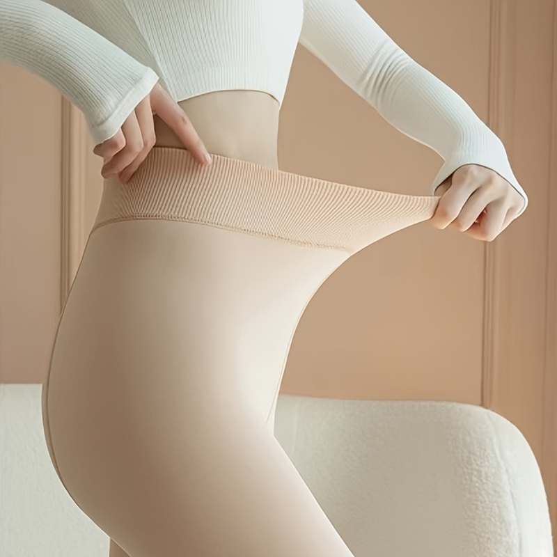 Women's Leggings High Waisted Pantyhose Fake Translucent Tights