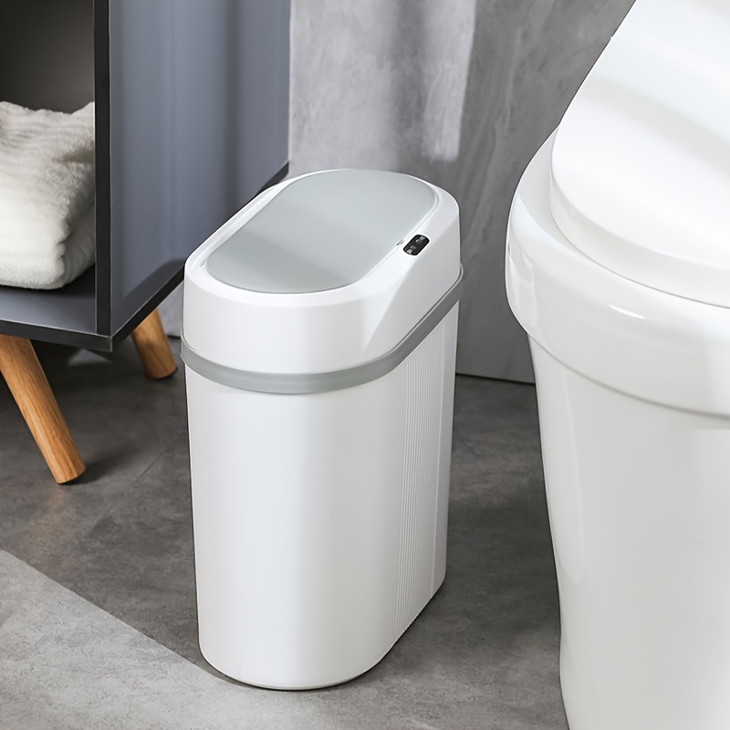 Cubo de basura automático, cubo de basura para baño, cubo de basura de  cocina de 12L, cubo de basura de inducción inteligente para el baño del  hogar mayimx bote de basura de