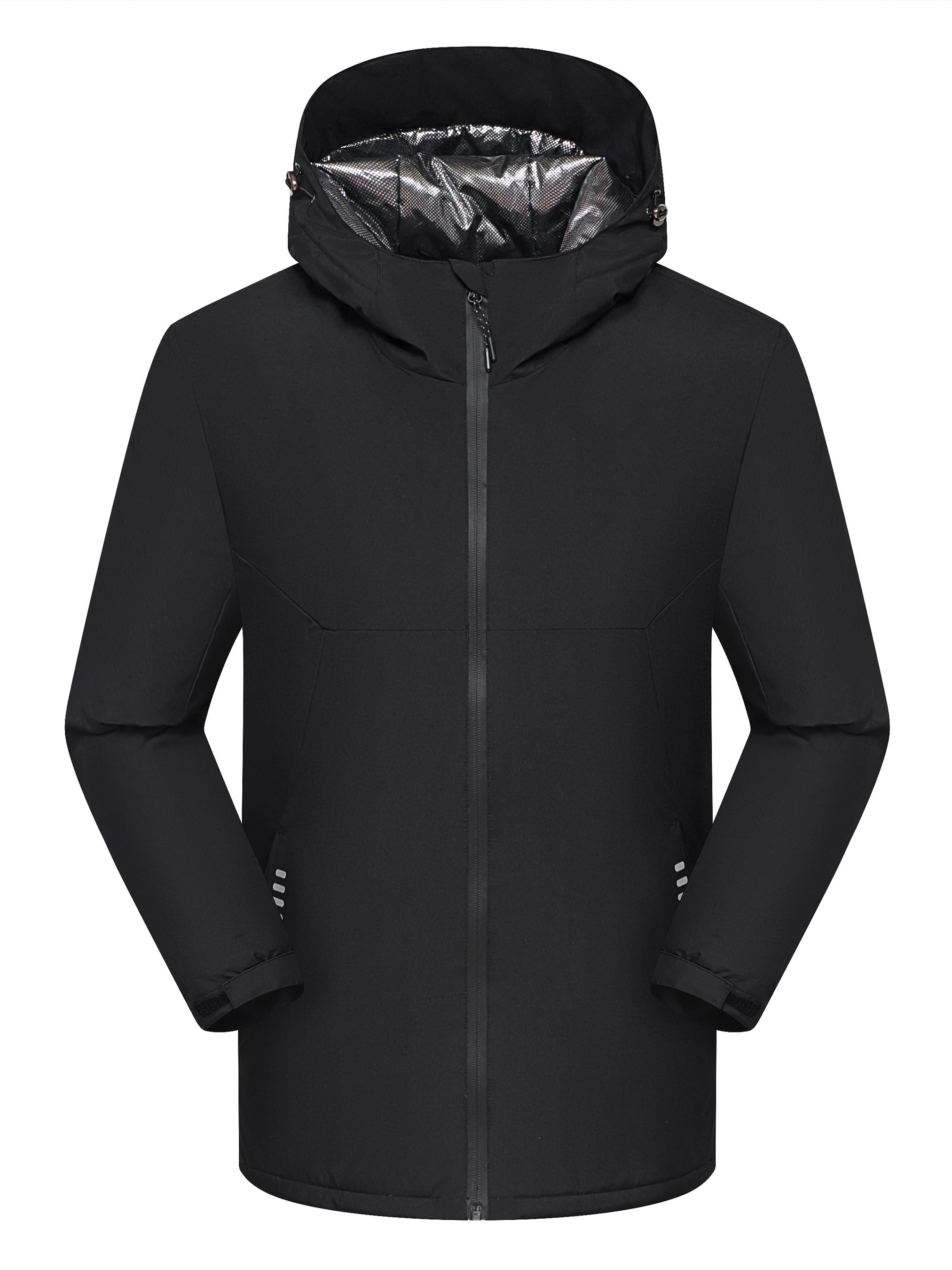 Zip Up Hoodie,Flannel Warm Fleece Lined Mens Jacket Full Zip Colorblock  Casual Jackets Going Out Sports Winter Coats